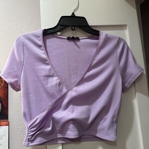 Lavender Wrap Top